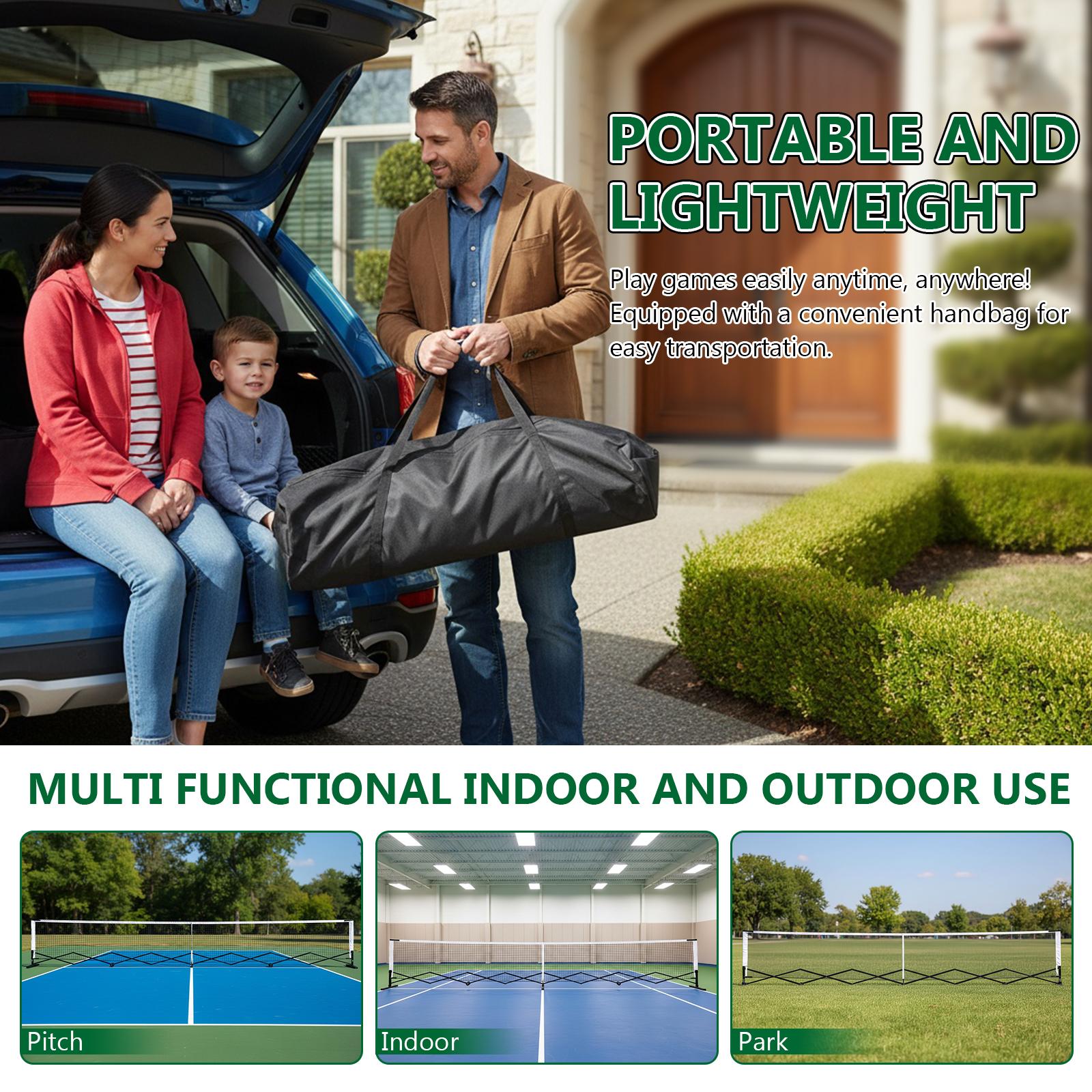 Pickleball Set Net 22FT Pickleball Tennis Net with Steady Metal Frame Free Assembly & Carry Bag for Outdoor Indoor Driveway United States