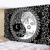 VIKAMA Dark Starry Sky Moon Tapestry Dreamlike Star And Moon Element Tapestry Bedroom Headboard InstagramStyle Decor Tapestry