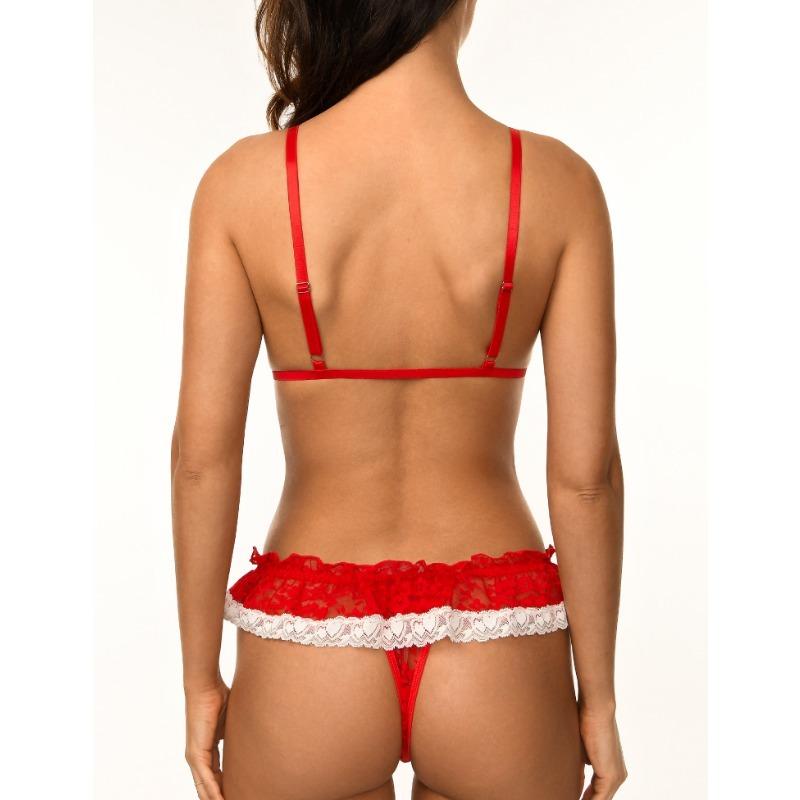 Women Elegant Lace Underwear Sets with Bow Tie