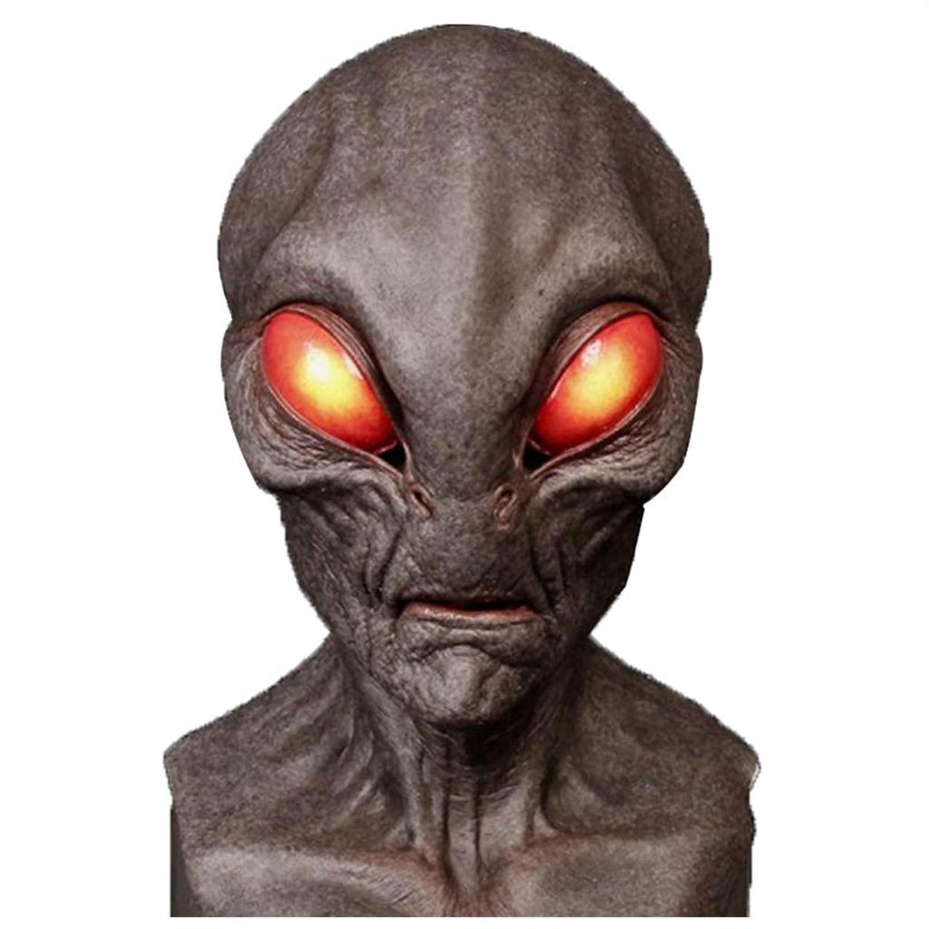 Halloween Alien Mask Realistic Evil Latex Mask for Adult Horror Fancy Dress Cosplay Novelty Halloween Costume Party Prop