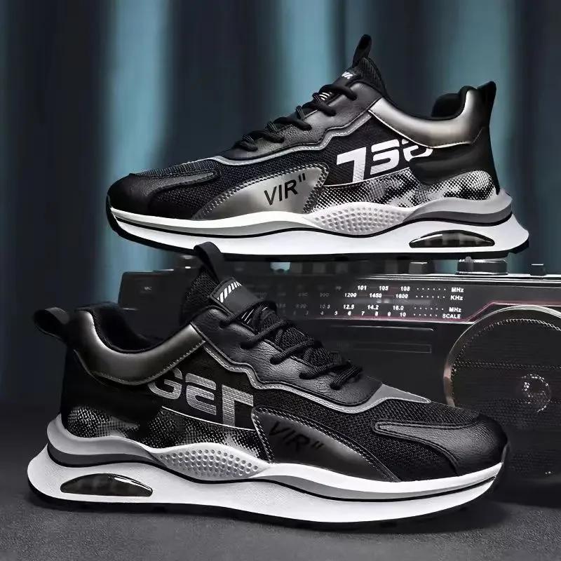 

Comfortable Men Shoes Running Casual Sneakers Breathable Men Vulcanized Shoes Lace-up Platform Shoe High Quality Tenis Masculino 44