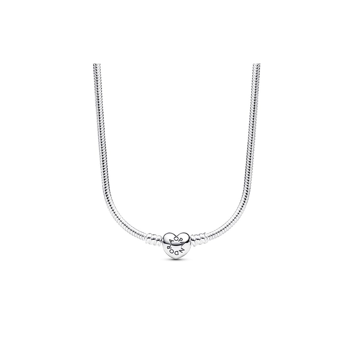 Pandora Moments Heart Necklace Women necklace Silver 393091C00-45 Box