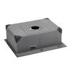 55cm Kitchen Sink Topmount Single Bowl Drop-In Basin Stainless Steel Black