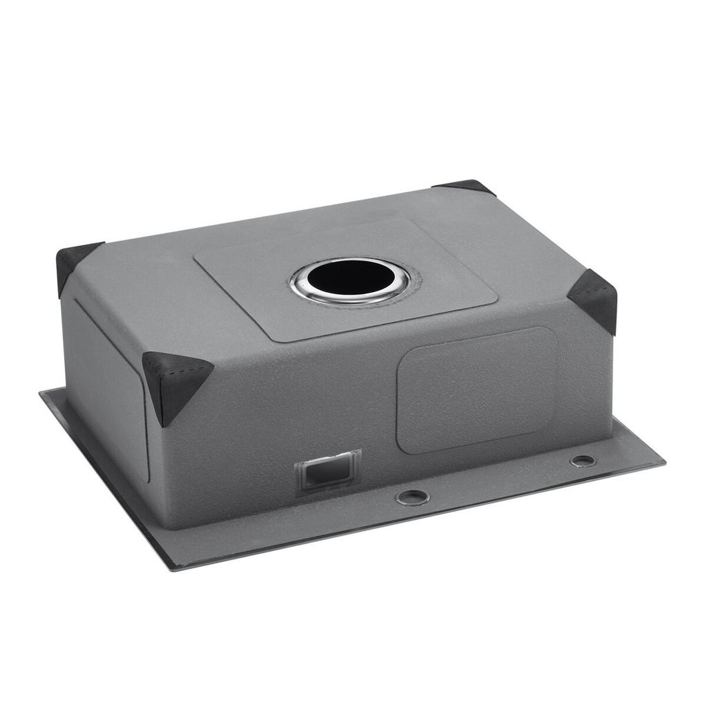 55cm Kitchen Sink Topmount Single Bowl Drop-In Basin Stainless Steel Black