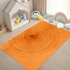 Retro Wood Grain Tree Growth Ring Rug Brown Gray Non-slip Carpet Living Room Bedroom Playroom Sofa Doormat Home Decor