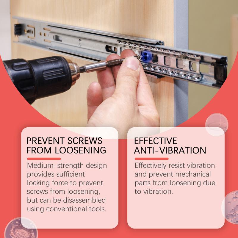 50ml Threadlocker Red Blue Screw Glue Thread Locking Agent Anaerobic Glue Anti-Loose Leakproof Thread Locking Agent