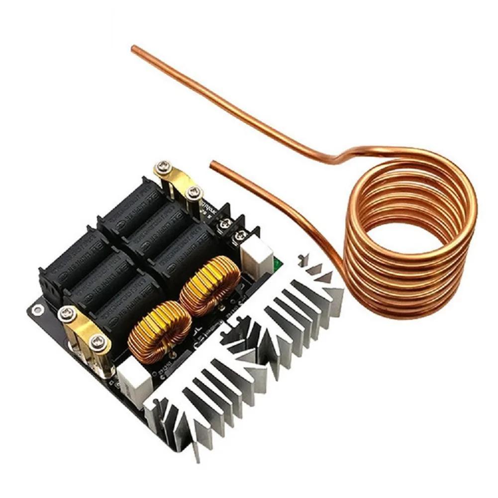 1000W Induction Heater ZVS for Metal Melting Quenching and Annealing with Alternative Crucible and Grade PCB Design