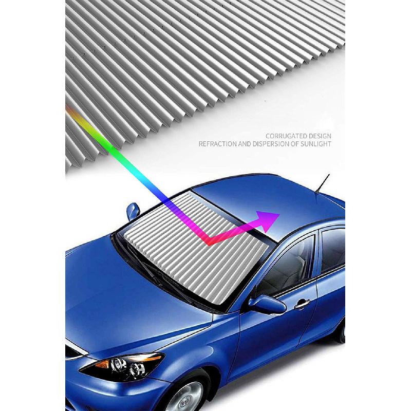 120*45Cm Car Retractable Windshield Visor Sun Shade Folding Auto Block Cover