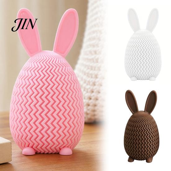 Kids Candy Organizer 3D Printed Bunny Ear Egg Box, Rabbit Storage Box Container for Home Shelf Mantle Display, Easter Basket Stuffers PLA