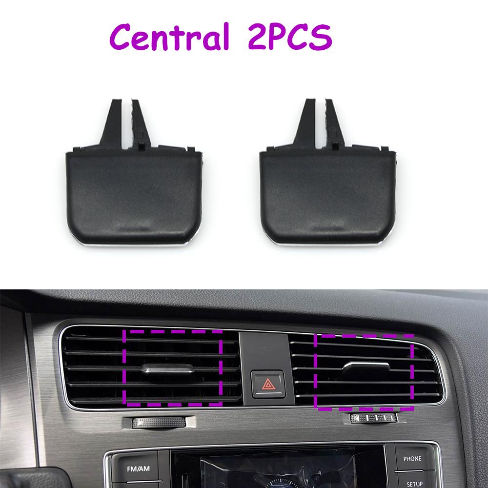 Golf 7 1/2PCS Car Front Dashboard Rear Air Conditioner AC Vent Grille Outlet Tab Clip Pick Slider For VW Volkswagen 2014-