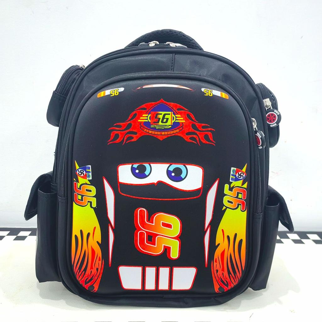 Disney Children's Backpacks, Cute Red Backpacks for Boys, with Cartoon Cars