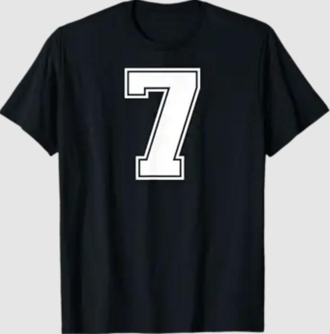 Number Seven Sports Graphic Varsity Matching Tee S разноцветный