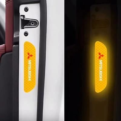Car Door Sticker Safety Warning Reflective Mark For Asx Lancer Outlander Pajero Ralliart