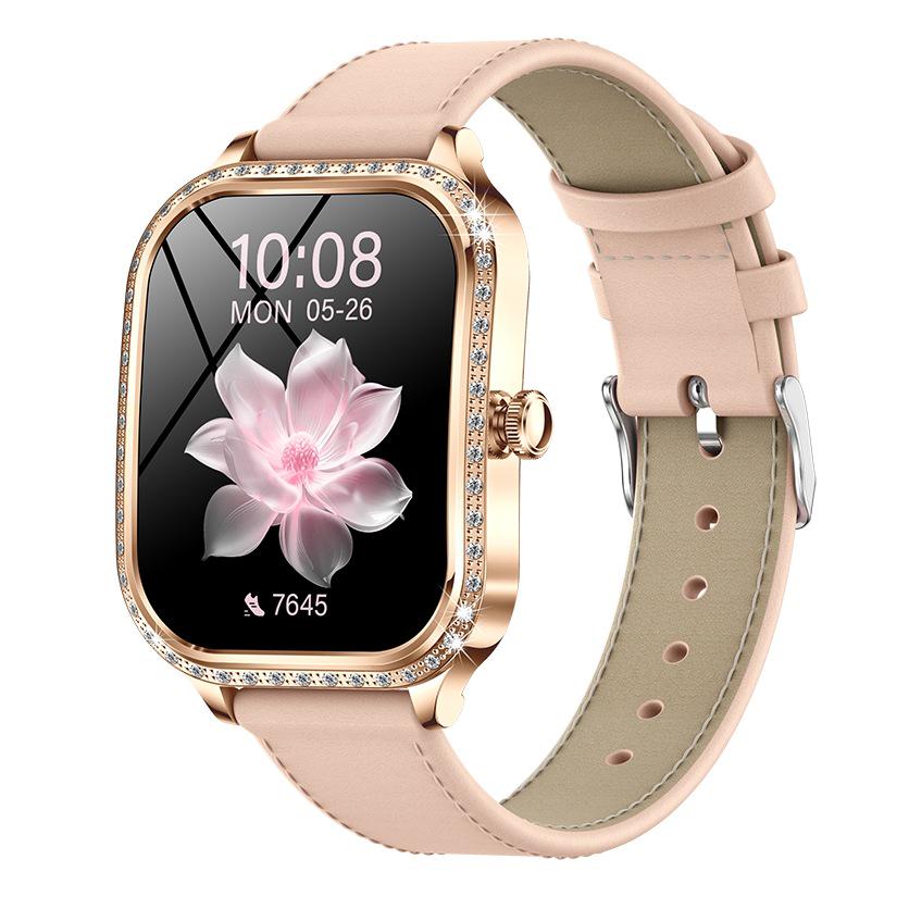 

Жіночий смарт-годинник 2024: Пульс, Кров яний тиск, Моніторинг кисню, Bluetooth-дзвінки.