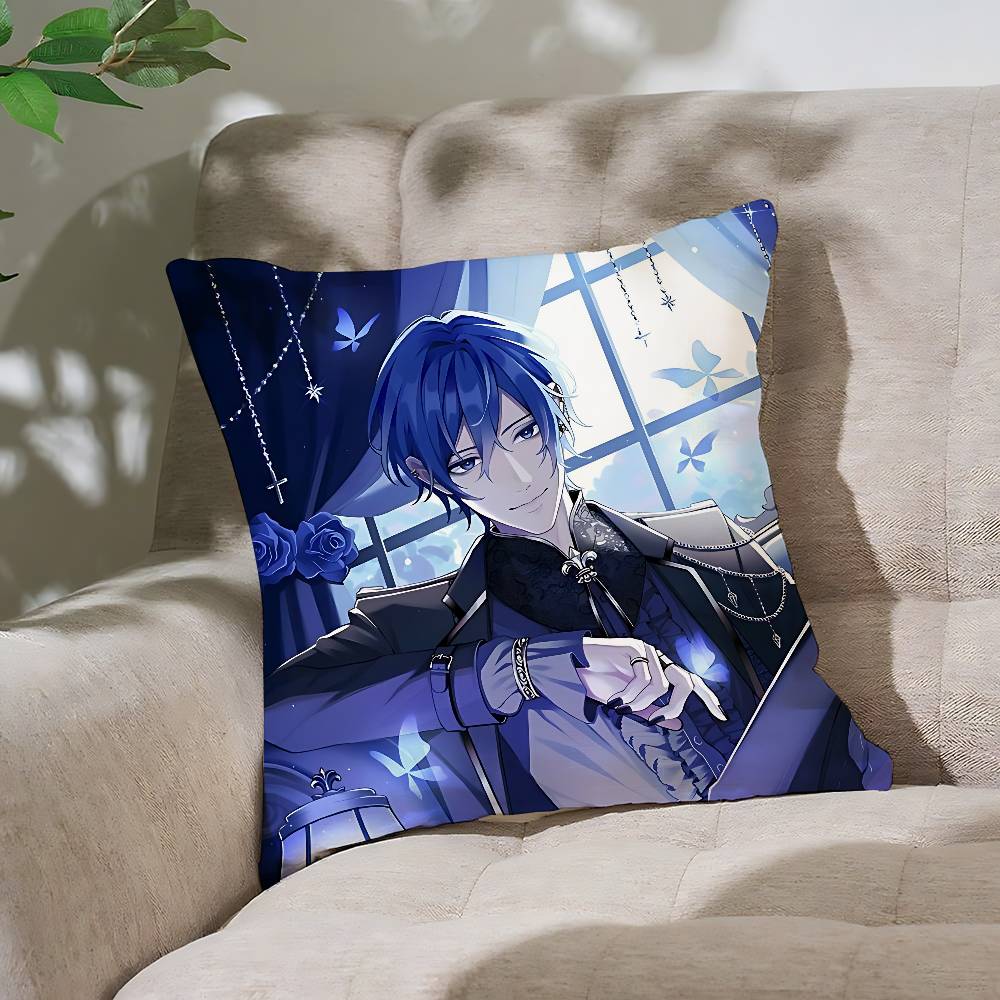 Cartoon K-KAITO Pillow Case Throw Pillow Cover Nordic Vintage Style Cushion Covers Home Living Room Sofa Couch Seat