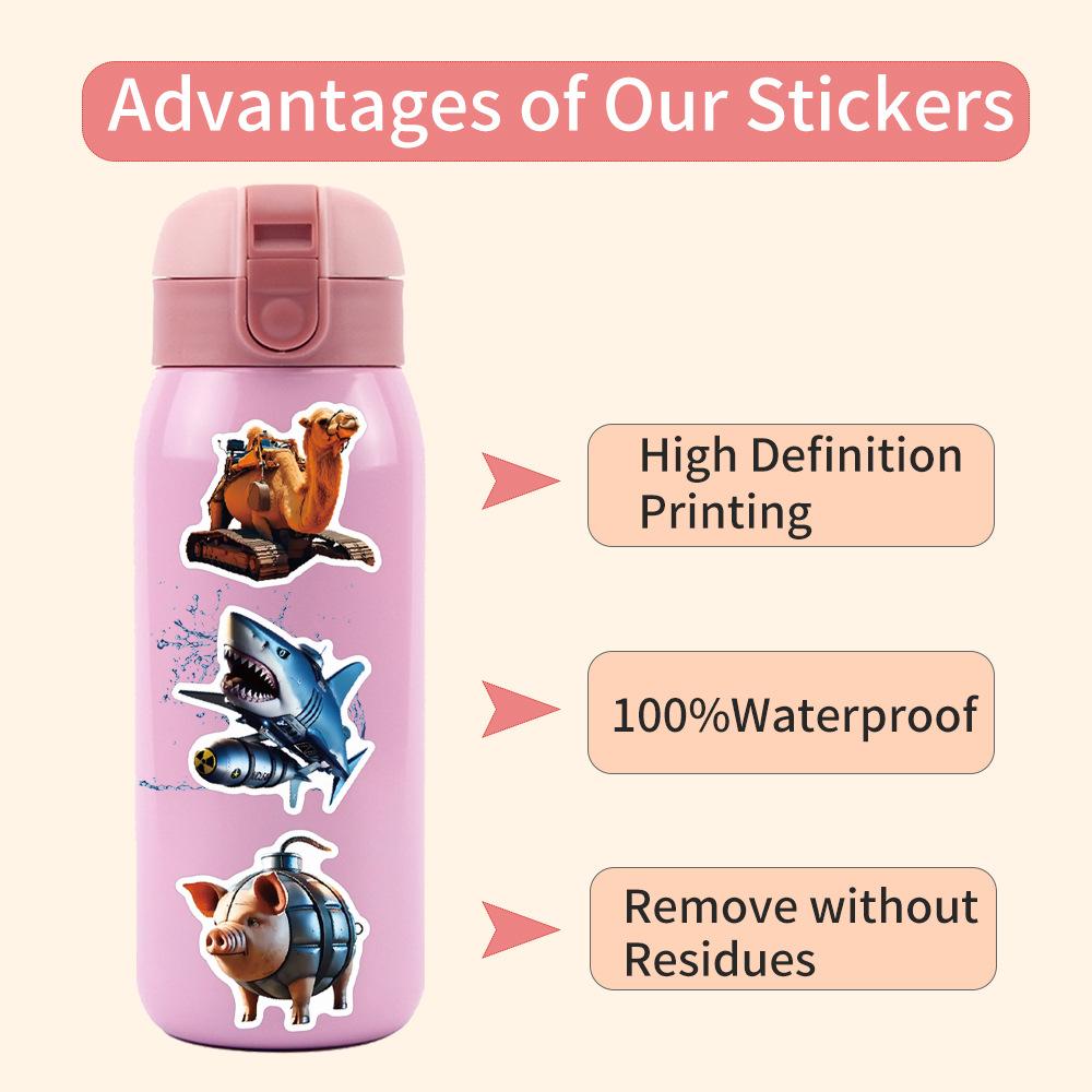 50 New American Shanhai Jing Graffiti Stickers Decorative Scooter Suitcase DIY Stickers