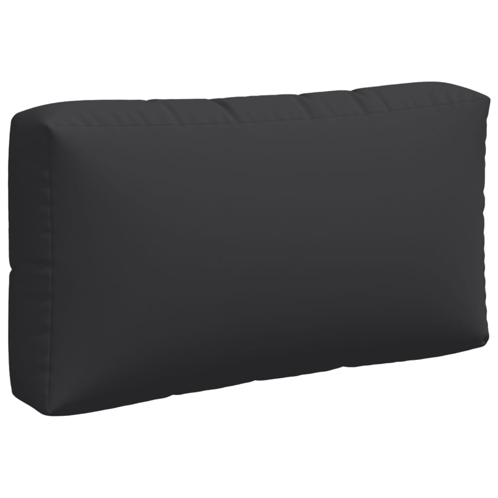Pallet Cushion Set 3 Piece Black Fabric