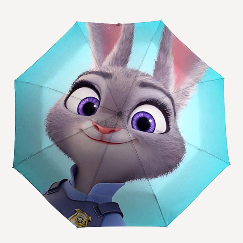 

1pc Zootopia, Judy 8-Rib Automatic Folding Umbrella, Portable & Foldable, All-Season Portable Umbrella for Women & Men y250726009
