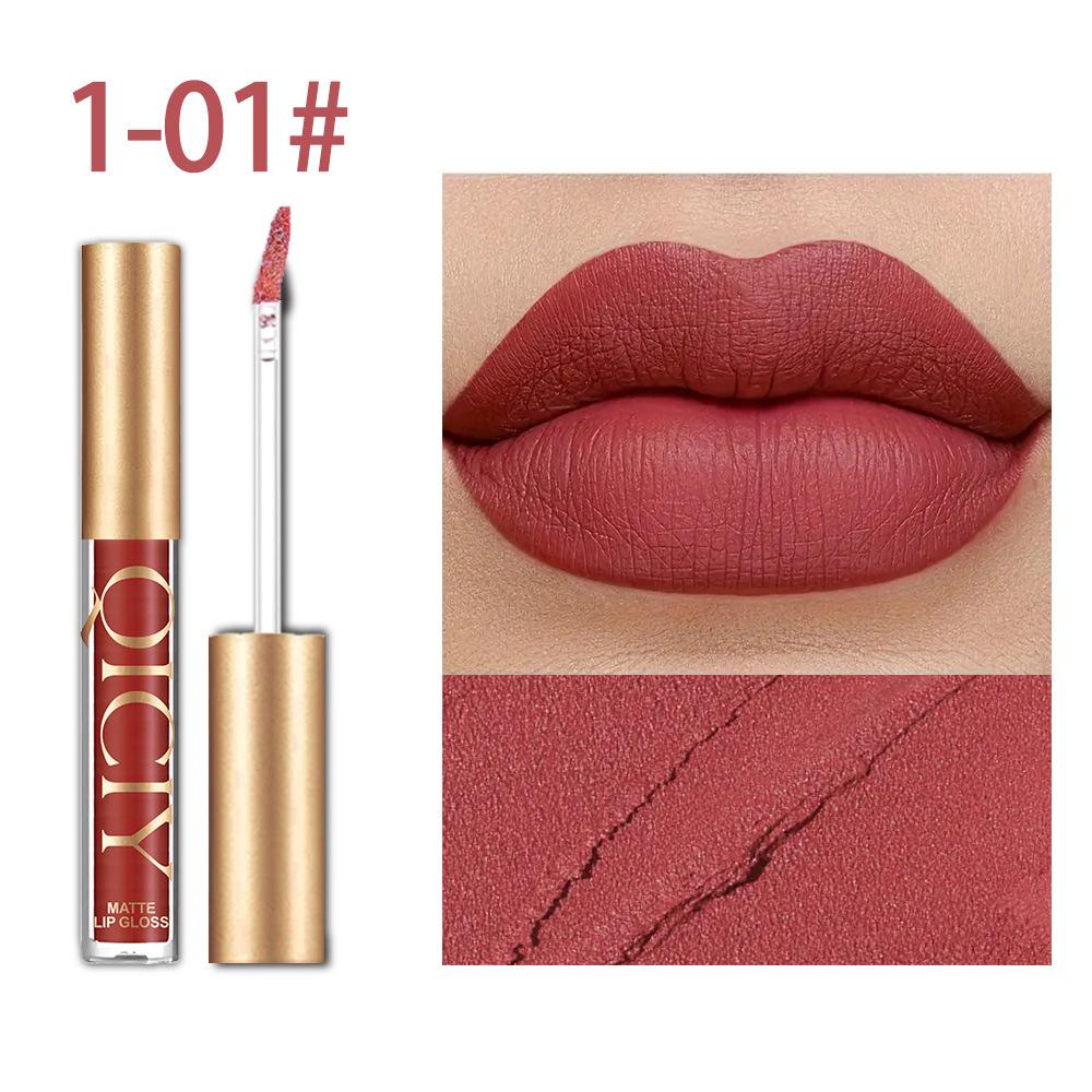 QICIY Lip Gloss Set, 11 Colors Matte Pearlescent Non Stick Cup Lip Gloss 3