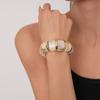 Artistic Gradient Acrylic Elastic Bangle Stretchable Cuff Bracelet Lightweight Stylish Jewelry Unisex Fashion Accessory