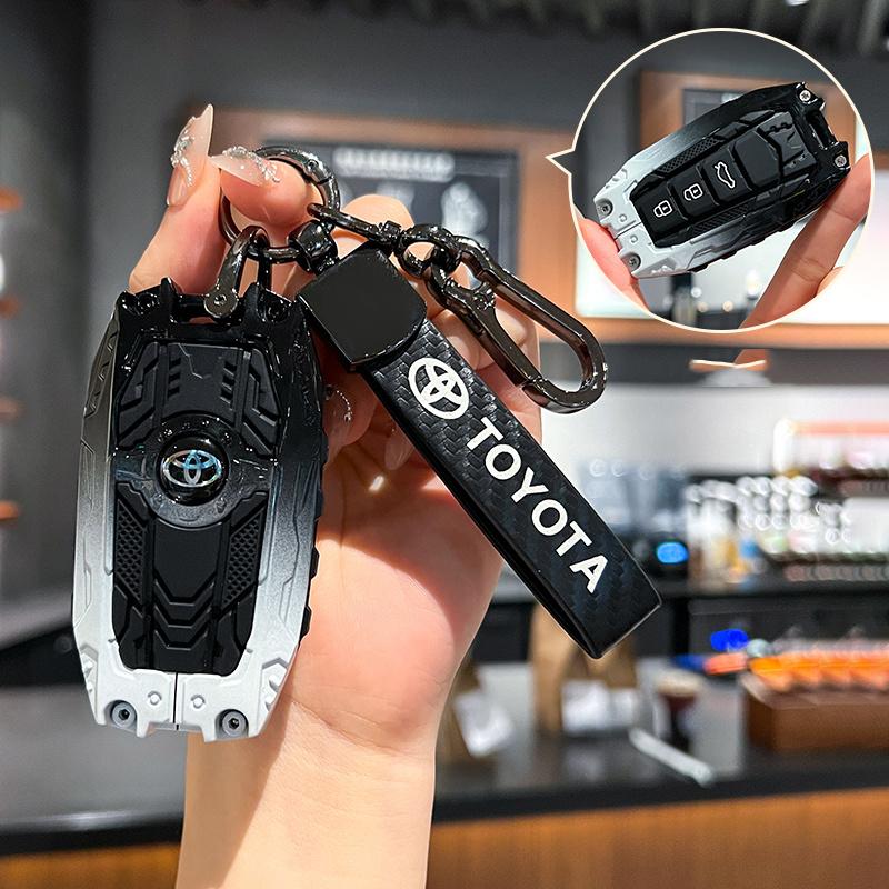 Car Remote Key Case Cover Protector Shell Fob for Toyota RAV4 Crown Hilux Fortuner Camry Land Cruiser Prado Keyless Accessories