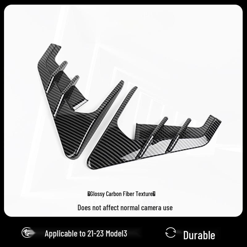 Tesla Model 3/Y Fender Camera Carbon Fiber Sticker Cover