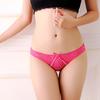 Bezešvá dámská tanga G-String s květinovou krajkou Průhledné sexy spodní prádlo