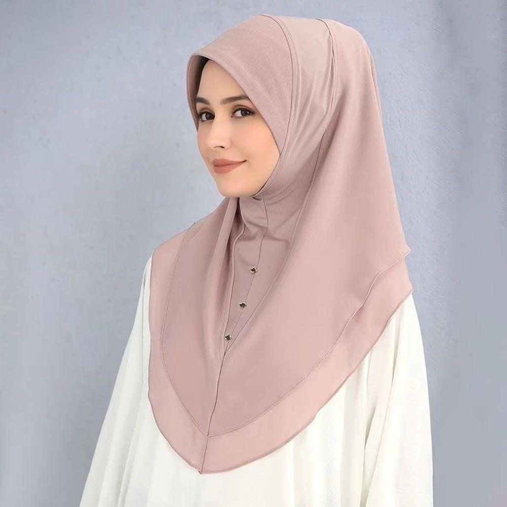 Breathable Instant Hijab Milk Silk Hijab Headwear New Muslim Headscarf Commuting