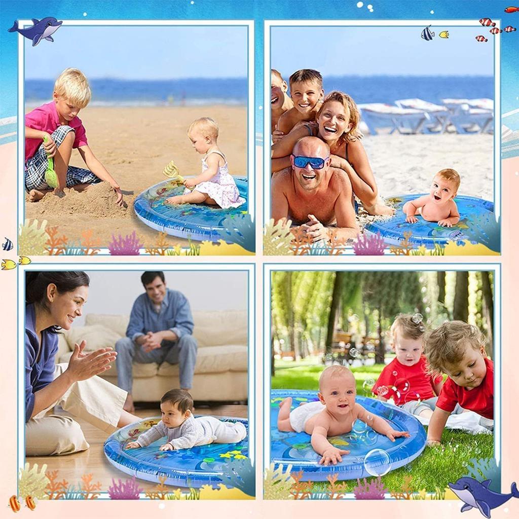 Baby Gym and Fitness Inflatable Tummy Time pad Premium Kids Water Play Mat |