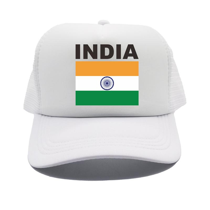 India Flag Trucker Cap Summer Unisex Cool Country Hat Baseball Caps Unisex Outdoor Mesh Net Caps