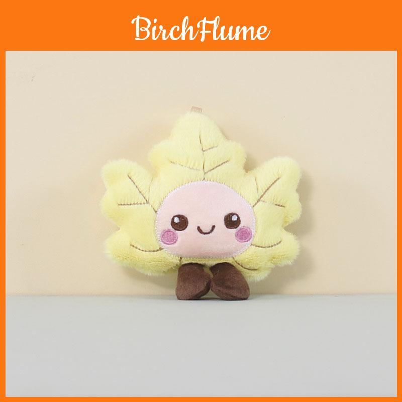 Creative Maple Leaf Plush Toy Keychain With Pp Cotton Filling For Students Gifts And Bag Decor
