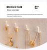 Multilayer Portable Jewelry Box for Earrings, Rings, and Necklaces