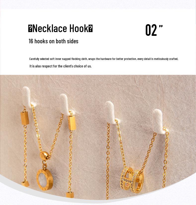 Multilayer Portable Jewelry Box for Earrings, Rings, and Necklaces