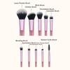 10/12Pcs Mini Makeup Brush Set Powder Eyeshadow Foundation Blush Blender Concealer Beauty Portable Makeup Tool Brush Travel Kit