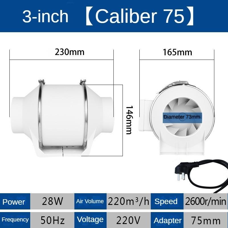 220V přídavný ventilátor pro domácnost Nízká hlučnost IPX2 Vodotěsný kuchyňský olejový výparový ventilátor Odsávací ventilátor se silným potrubím