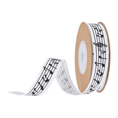 11 Yards 3/5 Inch Music Note Ribbon Musical Notation Craft Ribbons Decorative for