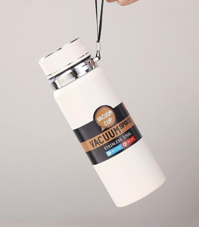 800ml/1000ml Thermal Vacuum Cup Double Wall Insulation Flask with Tea Infuser Stainless Steel Water Bottle 501-600ml