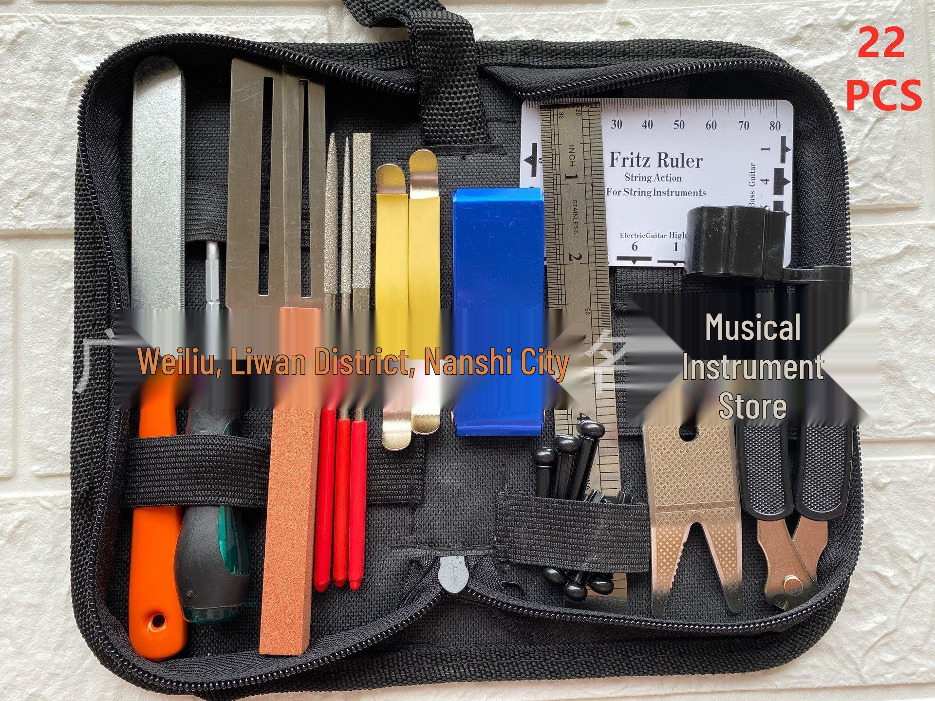 Набор инструментов для ремонта гитары из 22 предметов - Основные аксессуары для обслуживания музыкальных инструментов