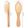 ABBP-Baby Hair Brush Set For Newborns - Soft Goat Bristle Wooden Baby Brush And Comb Set Newborn Grooming Kit