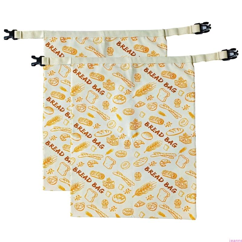 Organic Cotton Bees Wax Food Storage Bag with Elastic Bands and Carabiner Sustainable Kitchen Essential For Bread Cheese