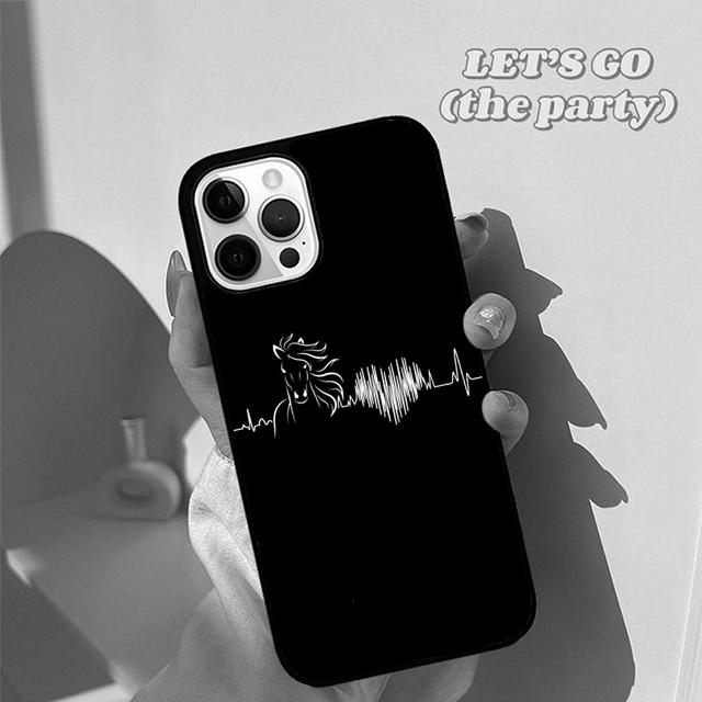 Autumu Horse Pony Horse Heartbeat Phone Case Cover for iPhone 17 Air 16 16e 15 12 11 13 14 Pro Max Apple Plus Coque
