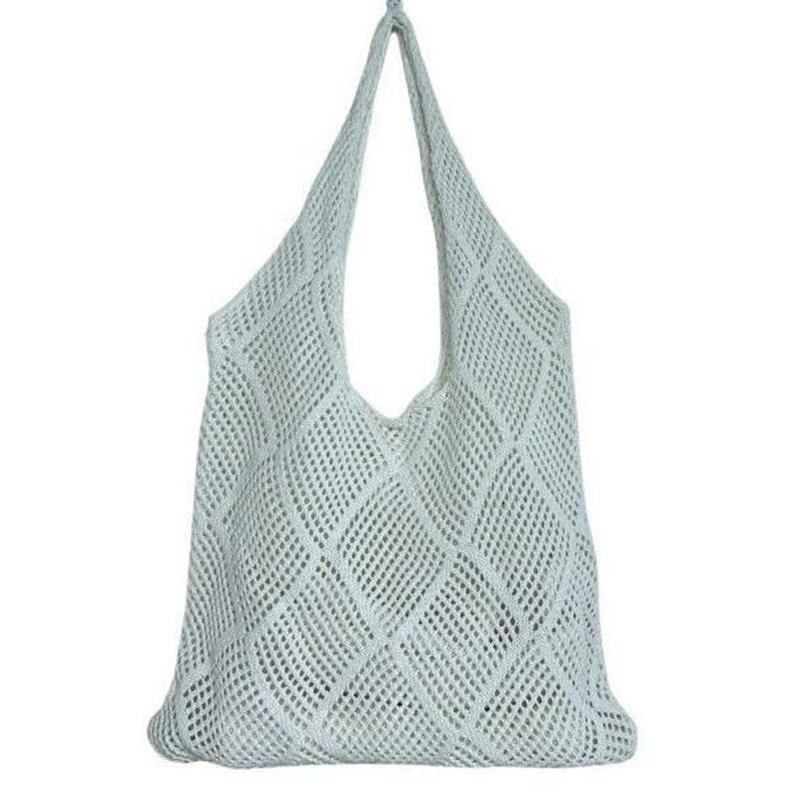 

Вязаная сумка-тоут большой вместимости, вязаная сумка через плечо для покупок