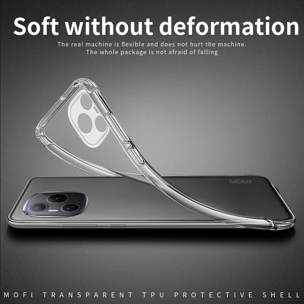 For Honor Power 5G Clear Phone Case MOFI Ultra-Thin TPU Phone Back Cover