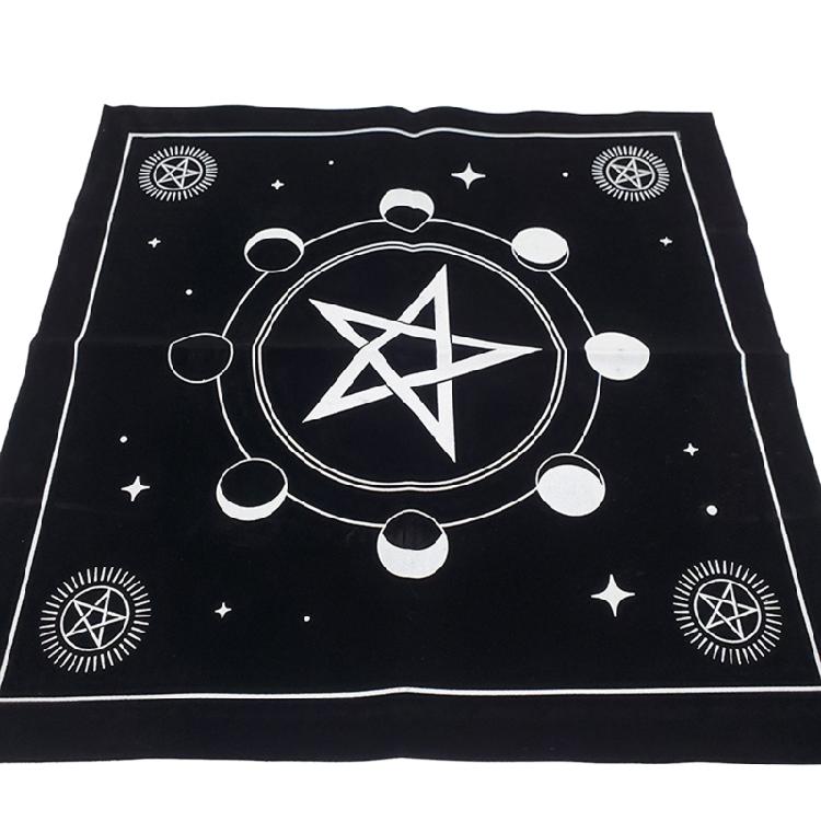 Witch Divination Pendulum Divination Tablecloth Mat Board Game Tarot Card Pad