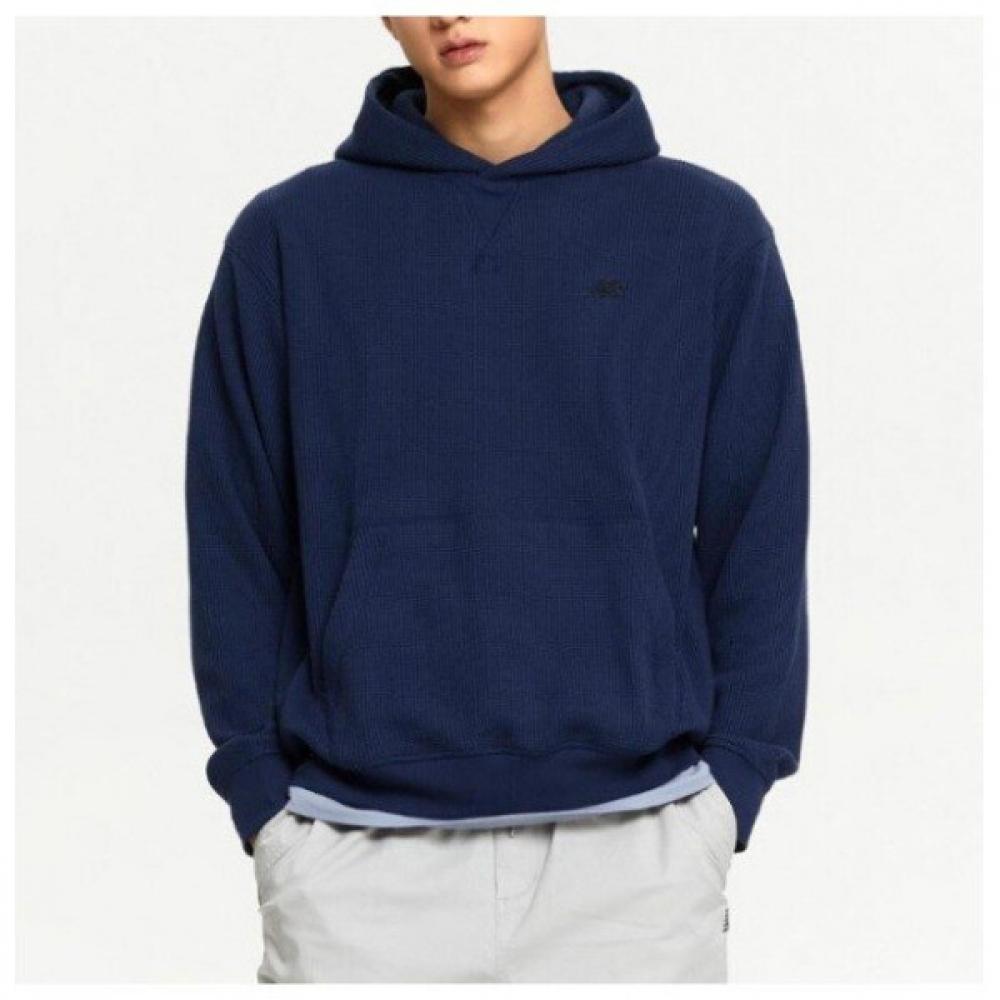 

New Balance Мужское вафельное худи полуоверсайз Kqj nbn0e4S031 59 Navy series/100