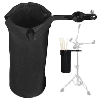 Drum Stick Holder Stick Bag Storage Bag Drumstick Stand Container Case Live Practice (Black, Regular)