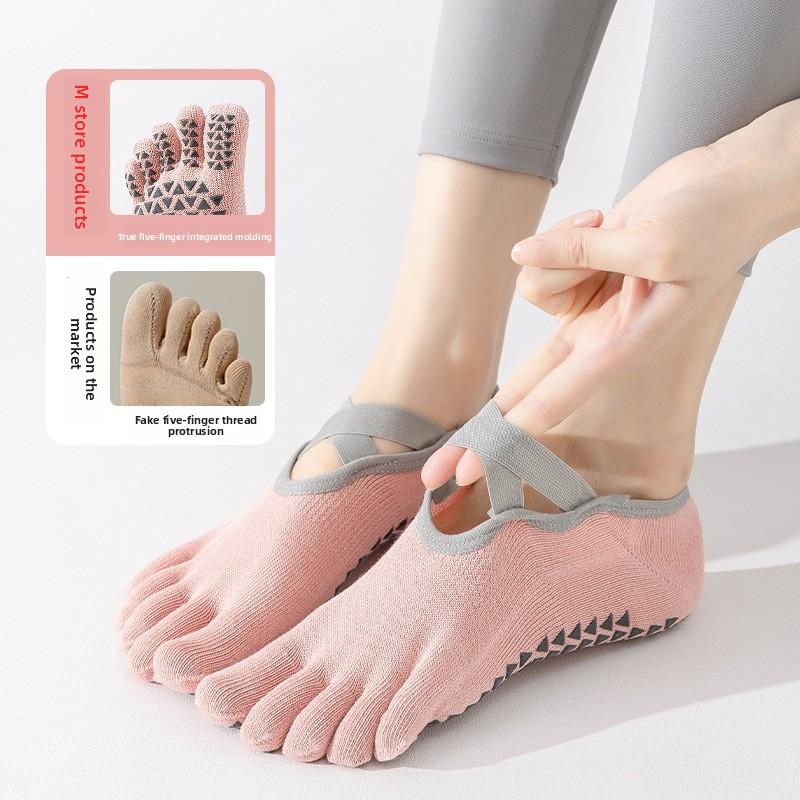 Five-Finger Yoga Socks - Children's Size - Anti-Slip - Pilates Training - Summer Lightweight Model - Sports Fitness Split-Toe Boat Shoes for Women