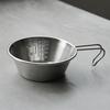 Outdoor Camping Bowls 304 Stainless Steel Snow Pull Bowl Folding Multifunctional Picnic Camping Tableware