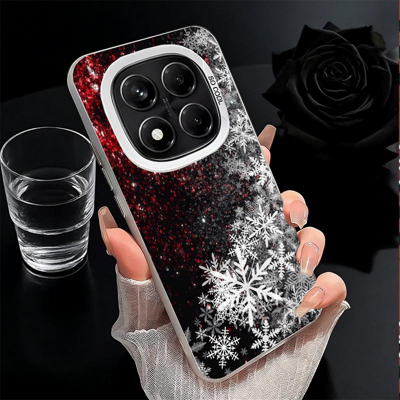 Snow Snowflake Winter Cold Shockproof Phone Case for Xiaomi Redmi Note 15 14 13 12 Pro Plus 11 11S 11T 5G Cover Anti Fall Fundas