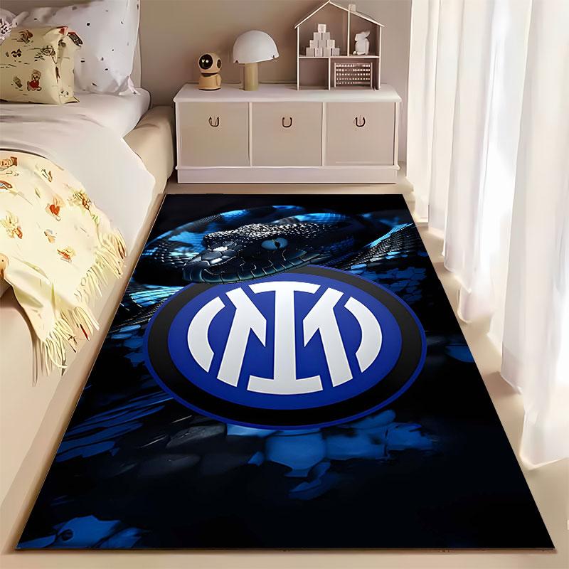 Inter Milan Snake Design Carpet suitable as a non-slip mat for the living room or bedroom sofa